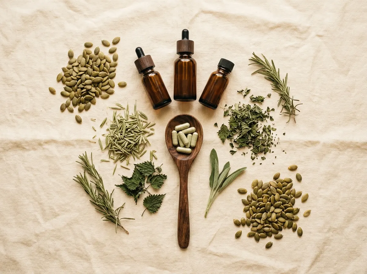 Zinc magnesium supplement ingredients - pumpkin seeds and natural wellness nutrients